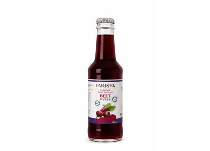 Farisya Fermente Doğal Pancar Suyu (Beet Kvass) 250 ml Cam Şişe