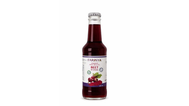Farisya Fermente Doğal Pancar Suyu (Beet Kvass) 250 ml Cam Şişe
